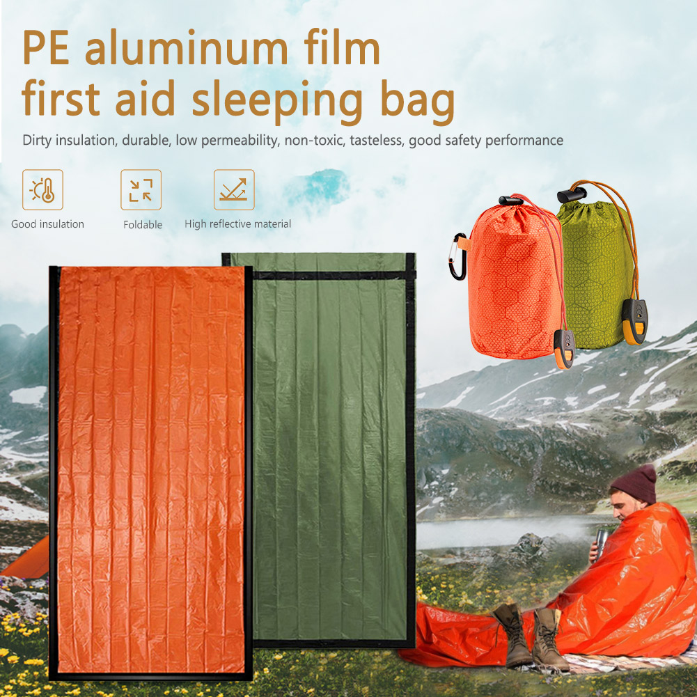 Bivy Bag Emergency - Thermische slaapzak, draagbaar slaapmatje, deken van