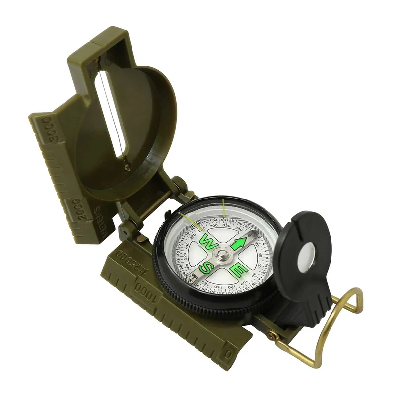 Compass Lensatic - Draagbare multifunctionele lenskompas met fosforescerende eigenschappen,