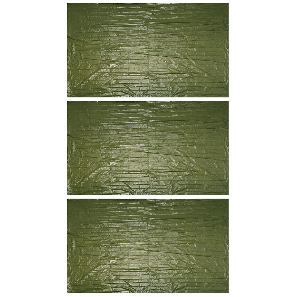 Survival Blanket Reflective - 3-delige Outdoor Nooddeken Survival Waterdichte Thermische