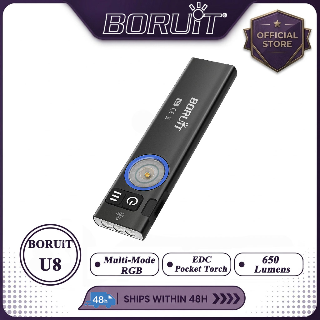 BORUiT U8 650LM EDC LED-zaklam - Fishing Kit Compact recensie en prijs