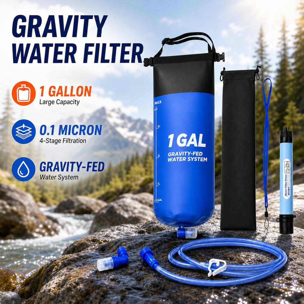 1 Gal Zwaartekracht Waterfilte - Bivy Bag Emergency recensie en prijs
