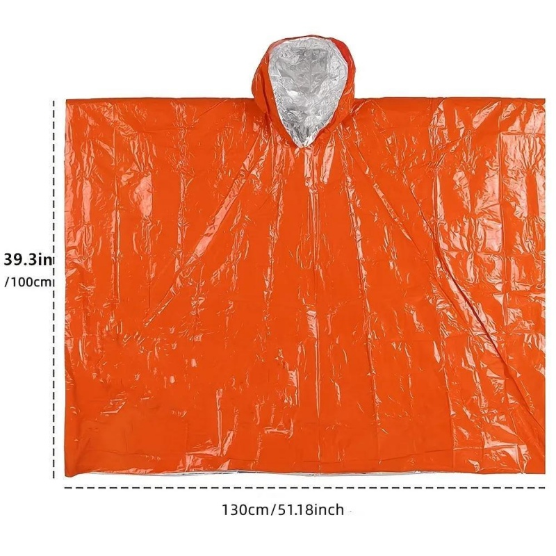 Draagbare noodponcho 4-delige  - Survival Blanket Reflective recensie en prijs